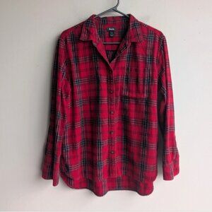 Roots 100% Cotton Flannel Button Down Shirt